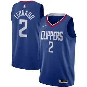 Kawhi Leonard LA Exquisite Clippers Nike Swingman Jersey Royal Icon Edition