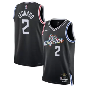 Kawhi Leonard LA Clippers Authentique Nike Unisex 2022/23 Swingman Jersey City Edition Black