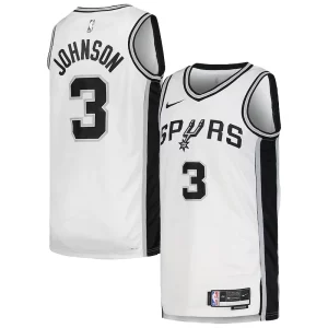 Keldon Johnson San Antonio Spurs Nike Unisex Swingman Vibrant Jersey Association Edition White