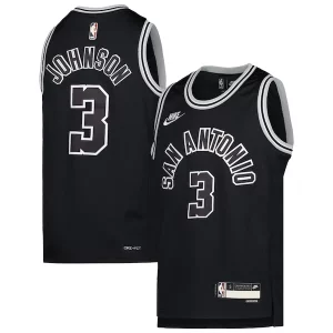 Keldon Johnson San Antonio Spurs Nike Youth 2022/23 Swingman Jersey Exquisite Classic Edition Black