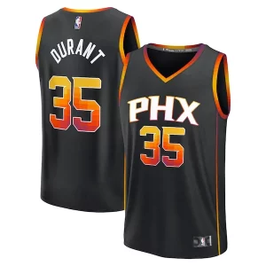 Kevin Durant Phoenix Suns Fast Break Replica Player Jersey Statement Edition Vibrant Black