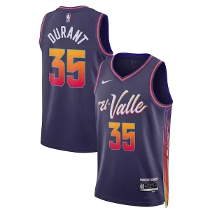 Kevin Durant Phoenix Suns Nike Unisex 2023/24 Swingman Jersey Purple City Confortable Edition