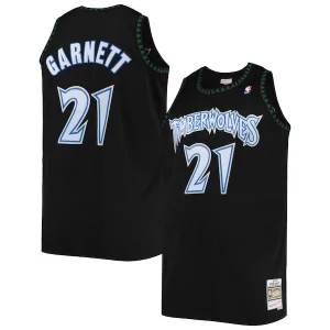 Kevin Garnett Minnesota Timberwolves 1997/98 Big & Tall Hardwood Classics Exclusif Swingman Jersey Black