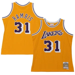 Kurt Personalisable Rambis Los Angeles Lakers 1984/85 Swingman Jersey Gold