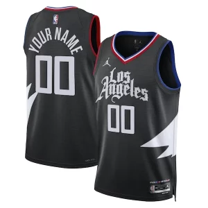 LA Clippers Jordan Brand Unisex 2022/23 Swingman Custom Jersey Statement Refiné Edition Black