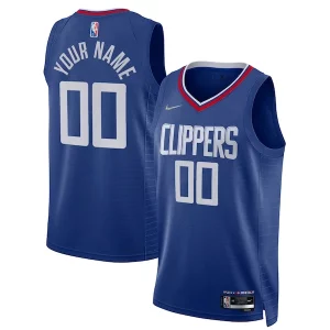 LA Authentique Clippers Nike 2021/22 Diamond Swingman Custom Jersey Icon Edition Royal