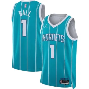 LaMelo Ball Charlotte Hornets Jordan Gracieux Brand Unisex Swingman Jersey Icon Edition Teal/White
