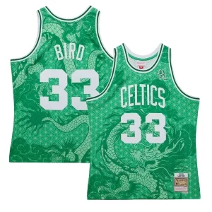 Larry Bird Boston Celtics 1985/86 Hardwood Classics Asian Heritage 6.0 Collectible Swingman Throwback Player Jersey Kelly Green