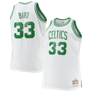 Larry Bird Boston Celtics Big & Tall 1985/86 Hardwood Éclatant Classics Swingman Jersey White