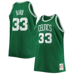 Larry Bird Boston Celtics Big Uniques & Tall 1985/86 NBA 75th Anniversary Diamond Swingman Jersey Kelly Green