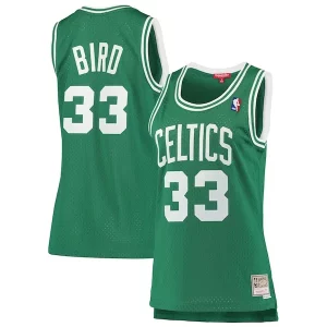 Larry Bird Boston Celtics Charming Women's 1985 86 Hardwood Classics Swingman Jersey Kelly Green