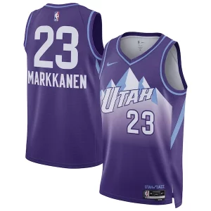 Lauri Markkanen Utah Jazz Nike Unisex 2024/25 Dashing Swingman Player Jersey City Edition Purple