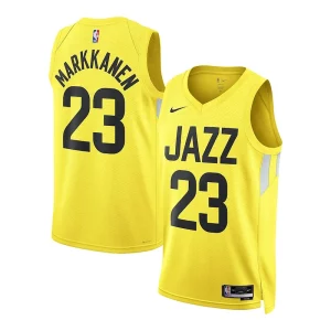 Lauri Markkanen Utah Jazz Nike Unisex Swingman Jersey Association Edition Refiné Gold