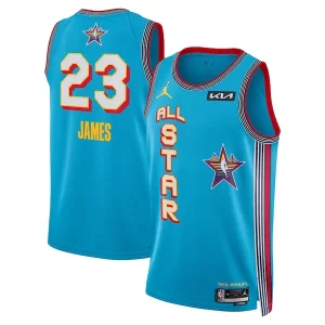 LeBron James Jordan Brand Unisex 2025 NBA All Star Game Moderne Swingman Player Jersey Light Blue