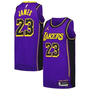 LeBron James Los Angeles Lakers Jordan Brand Collectible Authentic Player Jersey Statement Edition Purple