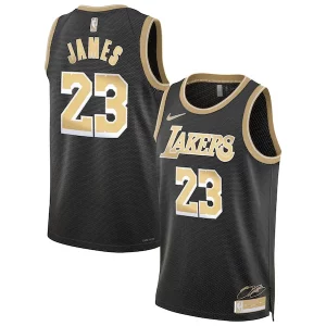 LeBron James Los Angeles Lakers Nike Unisex Select Sophistiqué Series Swingman JerseyBlack