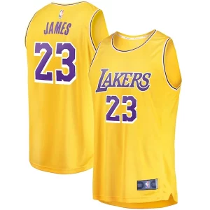 LeBron James Los Angeles Lakers Exceptionnel Youth Fast Break Player Jersey Icon Edition Gold