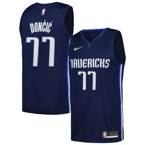 Luka Dončić Dallas Mavericks Nike Swingman Player Jersey City Éclatant Edition Navy