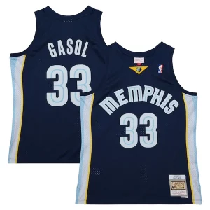 Marc Gasol Memphis Grizzlies 2008/09 Hardwood Classics Swingman Throwback Superbe Jersey Navy