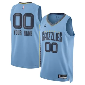 Memphis Grizzlies Jordan Brand Unisex 2022/23 Swingman Custom Collectible Jersey Statement Edition Blue