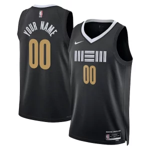 Memphis Grizzlies Nike Bold Unisex 2023/24 Custom Swingman Jersey Black City Edition