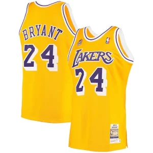 Men's Los Classique Angeles Lakers Kobe Bryant Gold 2007 Hardwood Classics Authentic Jersey