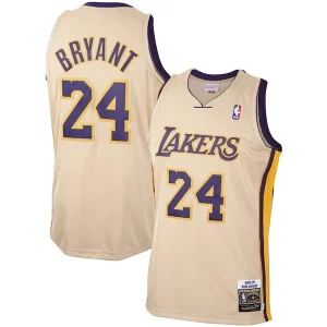Men's Los Angeles Lakers Kobe Incontournable Bryant Gold 2008 09 Hardwood Classics Authentic Player Jersey