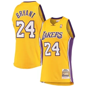 Men's Los Angeles Lakers Admirable Kobe Bryant Gold Hardwood Classics 2008 09 Authentic Jersey