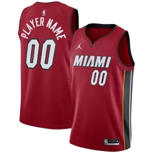 Miami Heat Jordan Brand Swingman Custom Jersey Statement Edition Éclatant Red