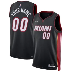 Miami Heat Nike 2021/22 Diamond Swingman Moderne Custom Jersey Icon Edition Black
