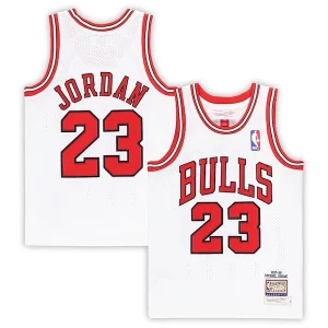 Michael Jordan Chicago Bulls Preschool 1997/98 Hardwood Classics Authentic Jersey White/Black/Red Incontournable