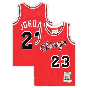 Michael Jordan Chicago Bulls Preschool Hardwood Classics 1984/85 Authentic Luxueux Swingman Jersey Red