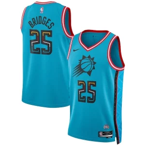 Mikal Bridges Phoenix Suns Nike Unisex 2022/23 Swingman Jersey City Edition Turquoise Élégant