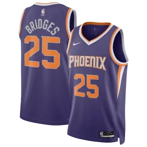 Mikal Uniques Bridges Phoenix Suns Nike Unisex Swingman Jersey Icon Edition Purple/White