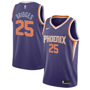 Mikal Bridges Phoenix Suns Nike Youth Swingman Jersey Élégant Icon Edition Purple/White
