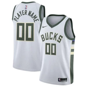 Milwaukee Bucks Sophistiqué Nike 2020/21 Swingman Custom Jersey Association Edition White