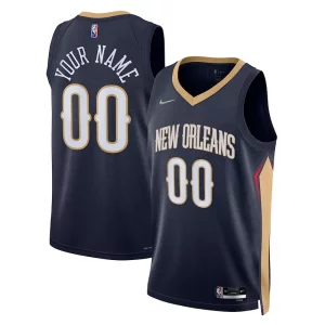 New Orleans Pelicans Nike 2021/22 Diamond Swingman Stylish Custom Jersey Icon Edition Navy