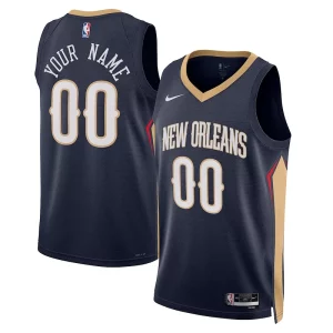 New Orleans Pelicans Nike Unisex 2022/23 Swingman Tendance Custom Jersey Navy Icon Edition