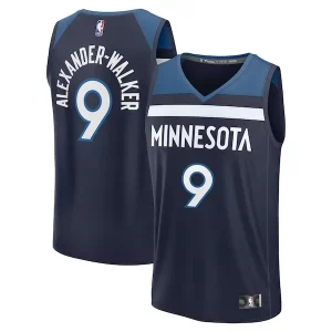 Nickeil Alexander Walker Minnesota Timberwolves Fast Break Replica Player Jersey Icon Edition Prime Navy
