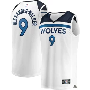 Nickeil Alexander Walker Minnesota Timberwolves Youth Fast Break Replica Player Jersey Sophistiqué Association Edition White