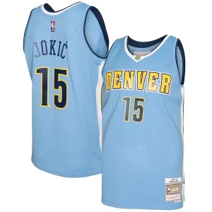 Nikola Jokic Denver Nuggets 2016/17 Exceptionnel Swingman Jersey Light Blue