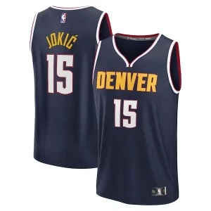 Nikola Jokic Denver Nuggets Youth Fast Break Replica Player Jersey Icon Edition Admirable Navy