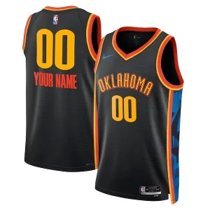 Oklahoma City Thunder Nike Unisex 2024/25 Custom Swingman Élégant Jersey City Edition Black
