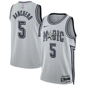 Paolo Banchero Unique Orlando Magic Nike Unisex 2024/25 Swingman Player Jersey City Edition Silver