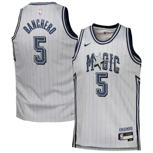 Paolo Banchero Orlando Magic Nike Youth 2024/25 Confortable Swingman Player Jersey City Edition Silver