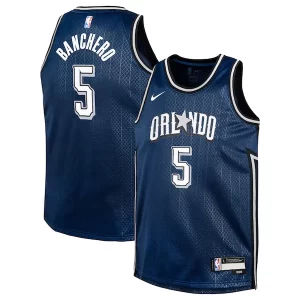 Paolo Banchero Orlando Élégant Magic Nike Youth Swingman Replica Jersey City Edition Navy
