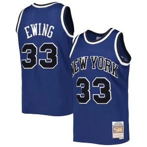Patrick Ewing New York Knicks Charming 1997/98 Hardwood Classics Off Court Swingman Jersey Blue