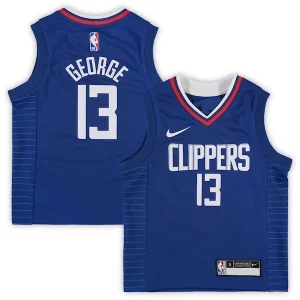Paul George LA Clippers Élégant Preschool Nike 2020/21 Fast Break Replica Jersey Royal Icon Edition