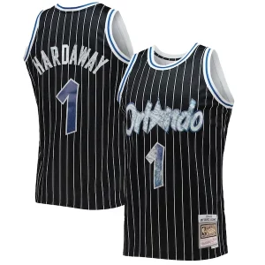 Penny Superbe Hardaway Orlando Magic 1996/97 Hardwood Classics NBA 75th Anniversary Diamond Swingman Jersey Black