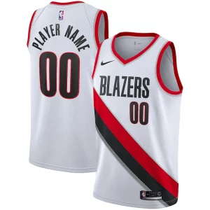 Portland Trail Blazers Nike Uniques 2020/21 Swingman Custom Jersey Association Edition White